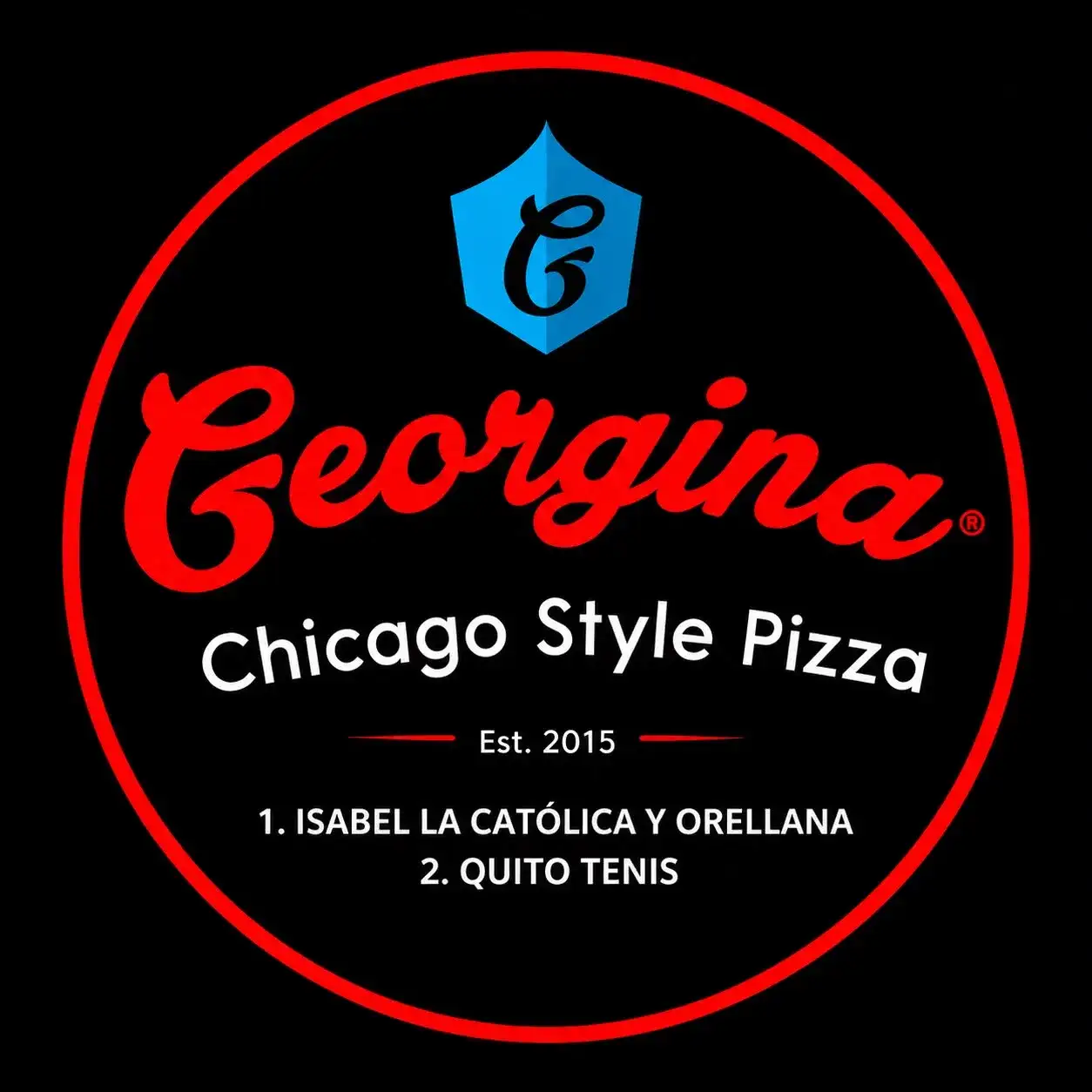 Georgina Chicago Style Pizza Logo